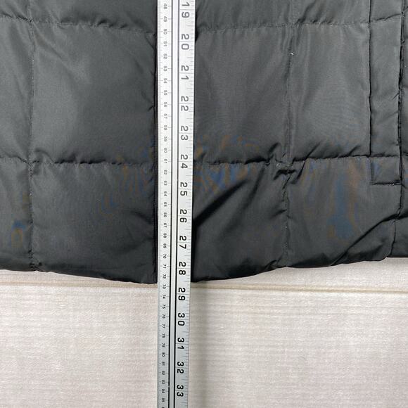 Lands End Jacket Womens 1X Puffer Vest Black Down Filled Full Zip Pockets Quilt - Picture 6 of 8